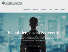 Tablet Screenshot of globeaccounting.com